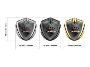 Audi Fender Abzeichen Luxus Finish Legierung Emblem